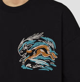 RABBIT BLACK T-SHIRT